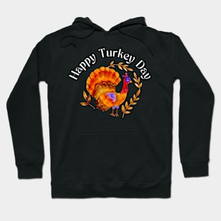 Happy Turkey Day white version Hoodie